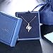 NONNYL The Eye of Lover White Sterling Silver Twist Pendant Necklace for Women