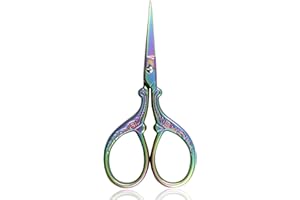 BIHRTC 3.6 Inch Mini Embroidery Scissors Sewing Crafting Stainless Steel Sharp Tip Scissors Shears for Needlework Threading Craft Art Work DIY Tools Cross Sticth