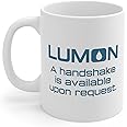 A Handshake Is Available Upon Request Coffee Mug Funny Rule Quote TV Show Merchandise Mug Gifts 11oz (Ships from USA, takes 7-10 days.)