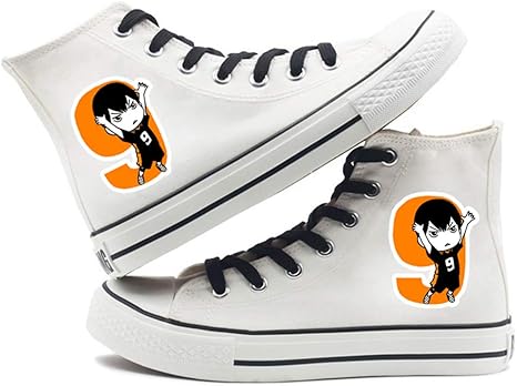Amazon Gugucos ハイキュー スニーカー キャンバス 帆布 靴 シューズ ユニセックス アニメ 2dプリント 滑り止め カジュアル 通気 軽量 レースアップ靴 ハイカット 男女兼用 きめつのやいば グッズ 日向翔陽 影山飛雄 西谷夕 コスチューム コスプレ 仮装 通販