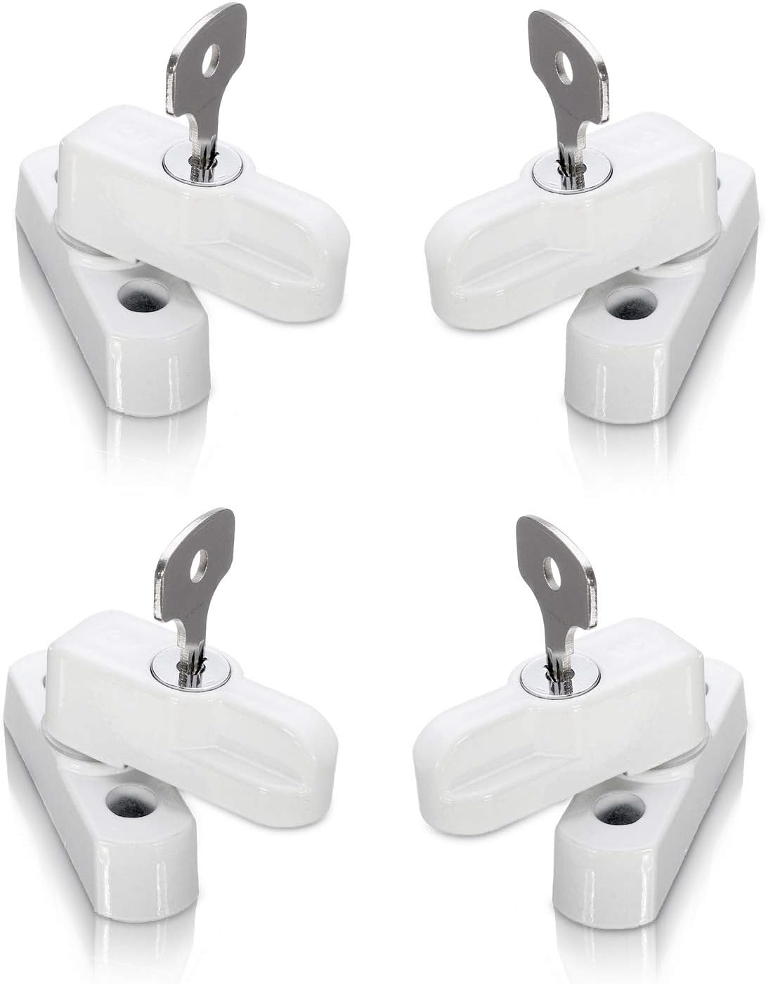 XFORT® 4 Pack Door Jammer and Window Locks for uPVC Doors and Windows