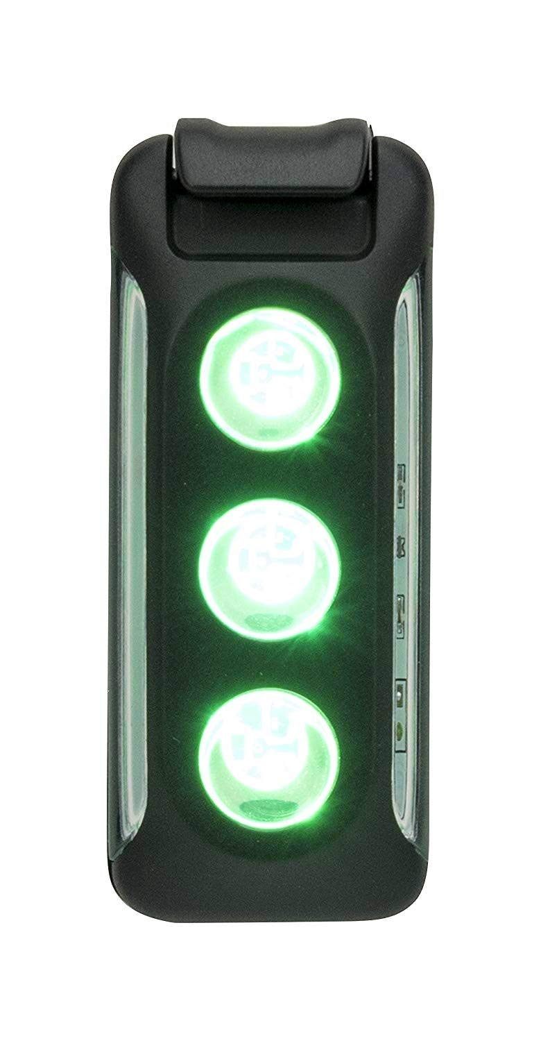 Nathan LUX Running/Bike Strobe Light LED Clip-on. USB Rechargeable Safety Gear. Night Run. Winter/Dark/Hiking, Walking.