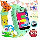 Kids Smart Watch Phone GPS Tracker Boys Girls Childs Smartwatch Touch Screen SOS Two Way Call Camera Electronic Learning Toys Outdoor Sport Cellphone Wristwatch Valentine's Day Birthday Holiday Gift