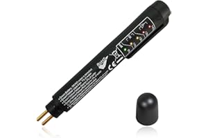 NYTKL Brake Fluid Liquid Tester Pen, Car Diagnostic Testing Tool with 5 LED Indicators for DOT3 DOT4 DOT5.1 Brake Fluid, Hydraulic Oil Moisture Analyzer for Auto Engine Checking