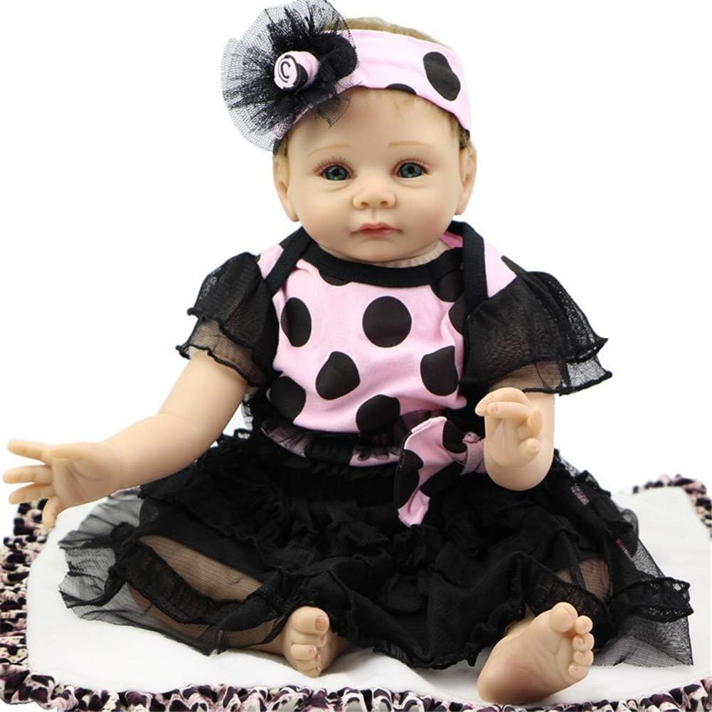 Prezzo LVYE1 Realistico Reborn Baby Doll 22 Pollici Giocattoli Economici Bambola in Silicone Baby Realistic Baby Doll Giocattoli per Ragazza Compleanno Regalo Fai da Te Offerte