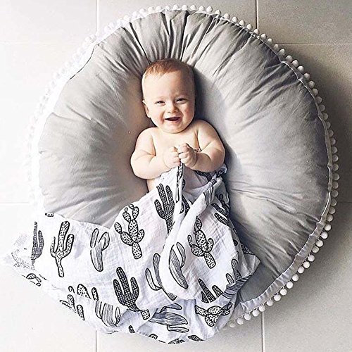Olpchee Round Shape Kids Floor Pillow Seating Cushion Infant