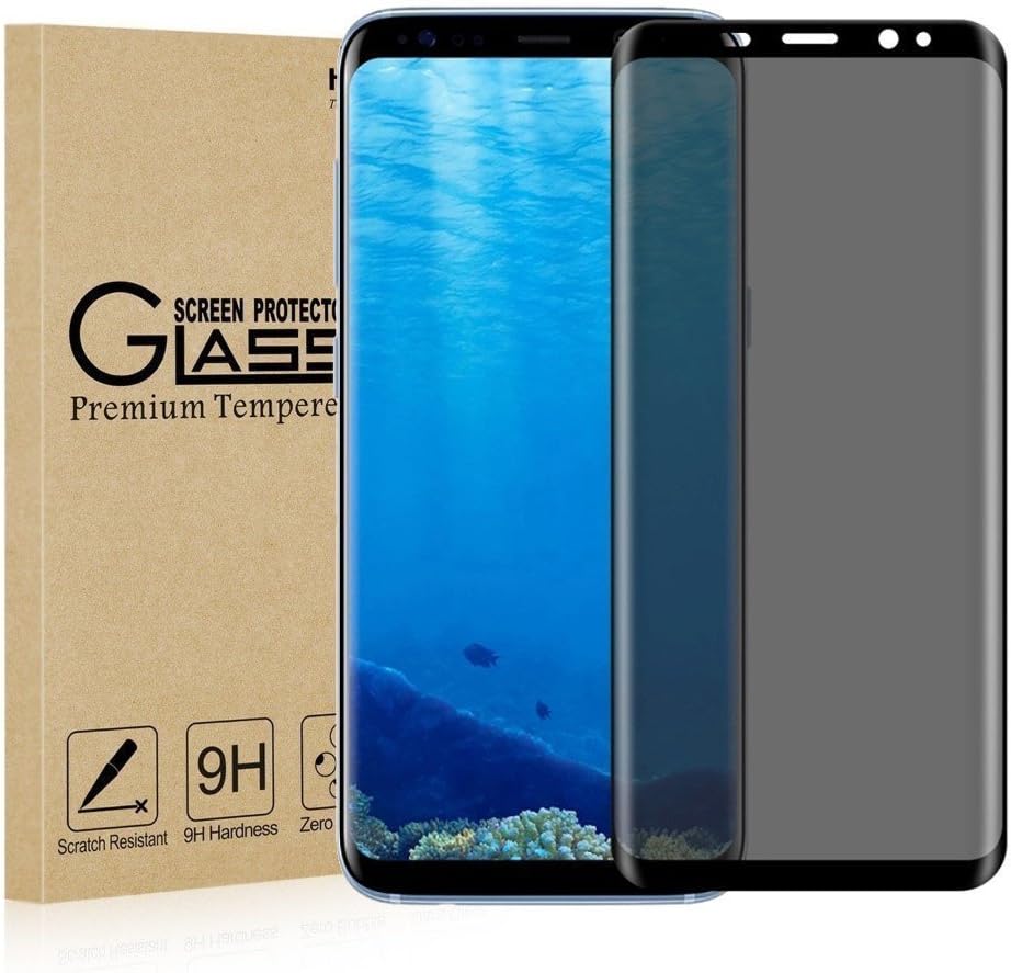 Zenzus Samsung S9 Plus Screen Protector Privacy Anti-Spy Tempered Glass Screen Protector against Peeping, Dropping, Scratching – Darkens at Specific Angle