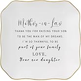 Jelershy Mother in Law Gifts Jewelry Dish Trinket Dish - Gifts for Mother in Law Christmas Birthday Valentine's Mother's Day, Wedding Gift for Future Mother in Law from Bride