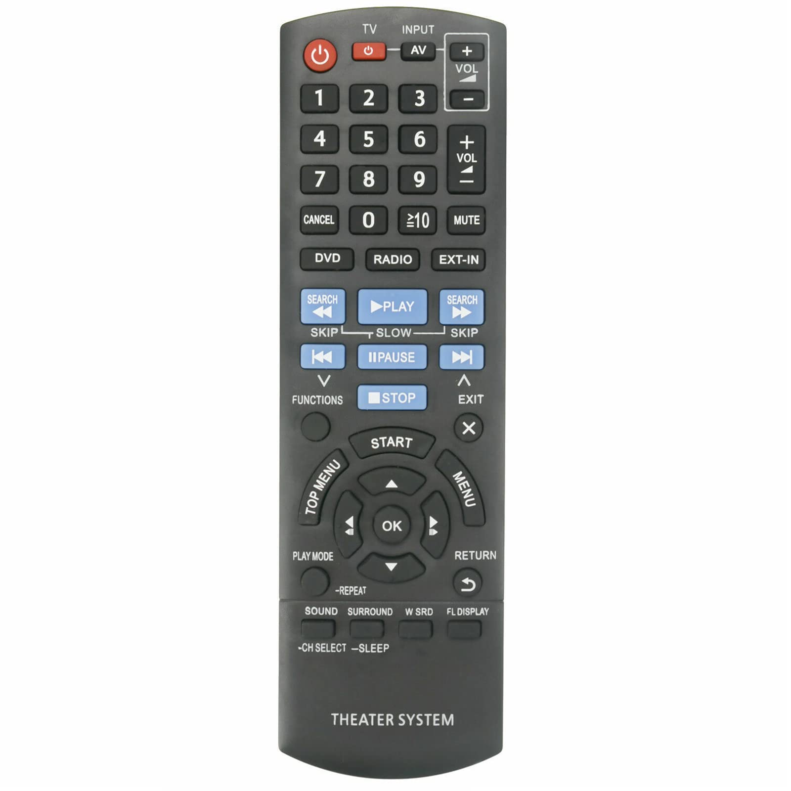 VINABTY N2QAYB000626 Replacement Remote Control Compatible with Panasonic Home Theater SC-XH50 SA-XH50 SAXH50 SCXH5