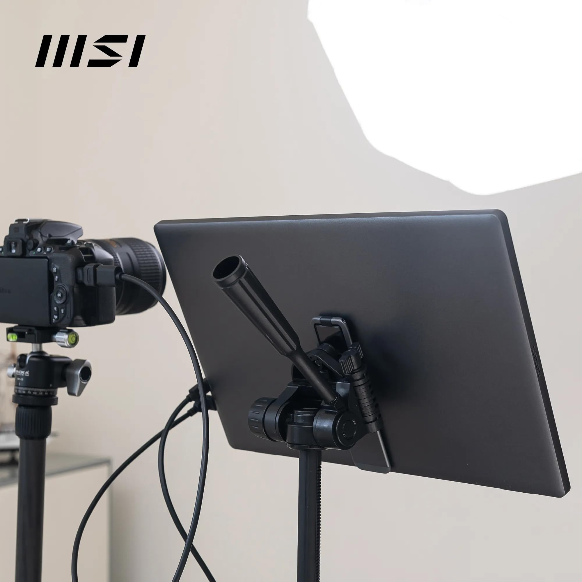 MSI PRO MP161 E2 15.6 Inch Full HD Portable Monitor - 1920 x 1080 IPS Panel, 60Hz, Eye-Friendly Screen (PC, Laptop, Mobile), Speakers, Enhanced Chassis & Kickstand - Mini-HDMI 2.0b, 2 x USB Type-C