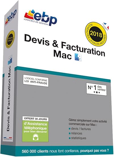 Ebp Devis Et Facturation Mac Derniere Version Ntes Legales Incluses Amazon Fr Logiciels
