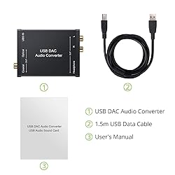 LiNKFOR USB to SPDIF Coaxial RCA and 3.5mm