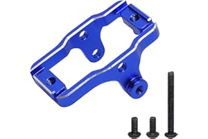GTHELE Aluminum Servo Mount Bracket for Traxxas TRX4M Upgrade Parts 1/18 RC Crawler Car (Dark Blue)