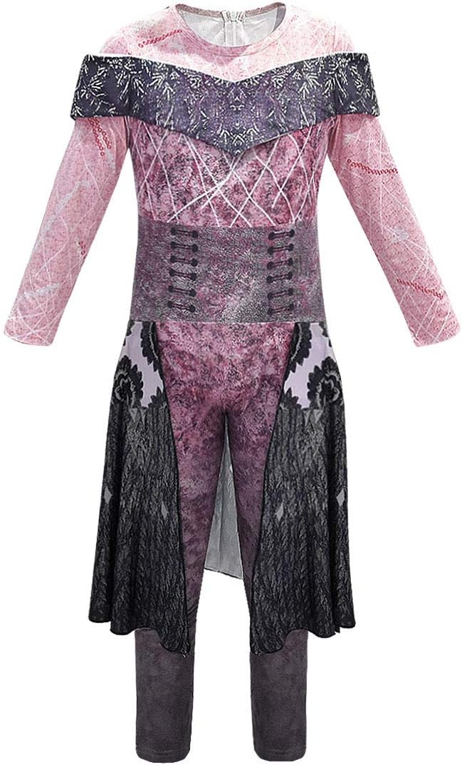 Descendants 3 Costume Audrey Mal Evie Carlos Jay Celia Halloween Party Costume Dragon Dress for Children&Adult
