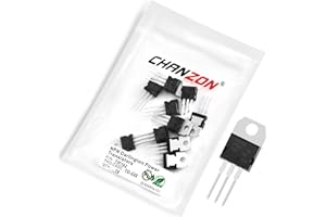 Chanzon TIP102 TO-220 NPN Darlington Power Bipolar Junction Transistor, High-Power Silicon Complementary Transistor (Pack of 10pcs)