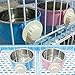Crate Dog Bowl Removable Stainless Steel Water Food Feeder Bowls Cage Coop Cup for Cat Puppy Bird Pets