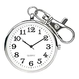 FUNGORGT Mens Pocket Watch Silvery -Tone Ultra Thin