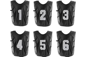 PATIKIL Soccer Training Vest, Team Sports Pinnies Reversible Numbered Soccer Practice Pennies Jerseys Bibs