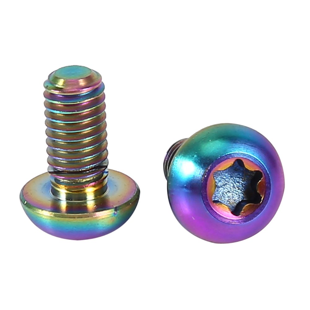 12PCS Brake Rotor Bolts, Bike Brake Disc Rotor Screws M5x10 T25 Torx Head Disk Brake Rotor for Road Mountain Bike