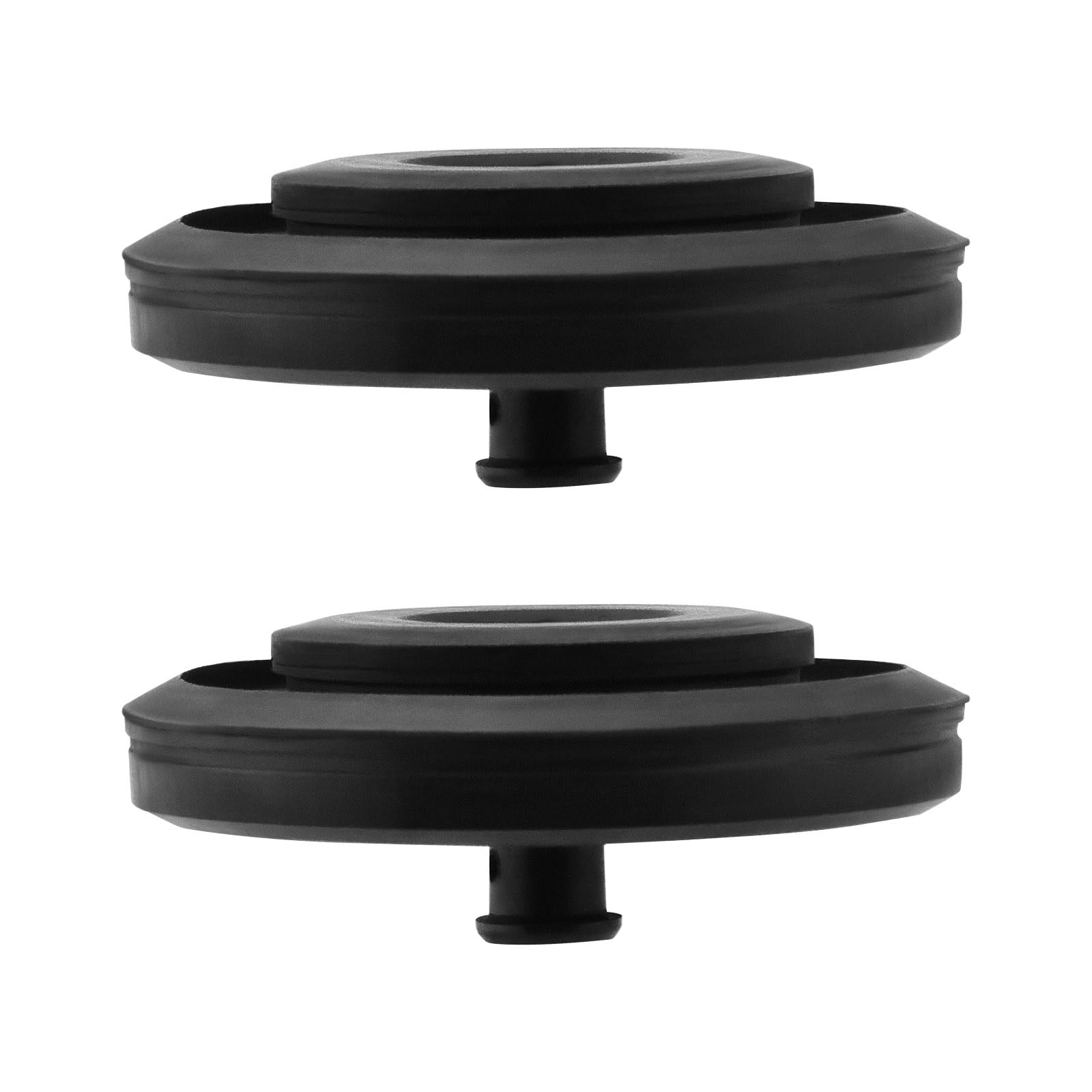 eMagTech 2Pcs Toilet Fill Valve Seal Replacement Part Washer Cistern Float Valve for Diaphragms 242MP071 Black Compatible with Fluidmaster