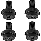 Upgraded Black DC61-03128A Dryer Leveling Leg Feet | Compatible For Samsung Replaces AP5324682 2692286 PS4206963 Pack of 4