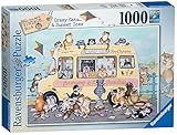 Ravensburger Linda Jane Smith Vintage Crazy Cats - Sunset Ices 1000pc Jigsaw [19700]