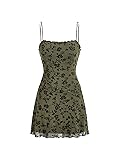 Verdusa Women's Mini Dress Floral Spaghetti Strap