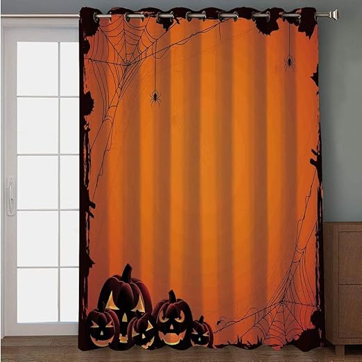 iPrint cortina para puerta de patio, decoración de Halloween ...
