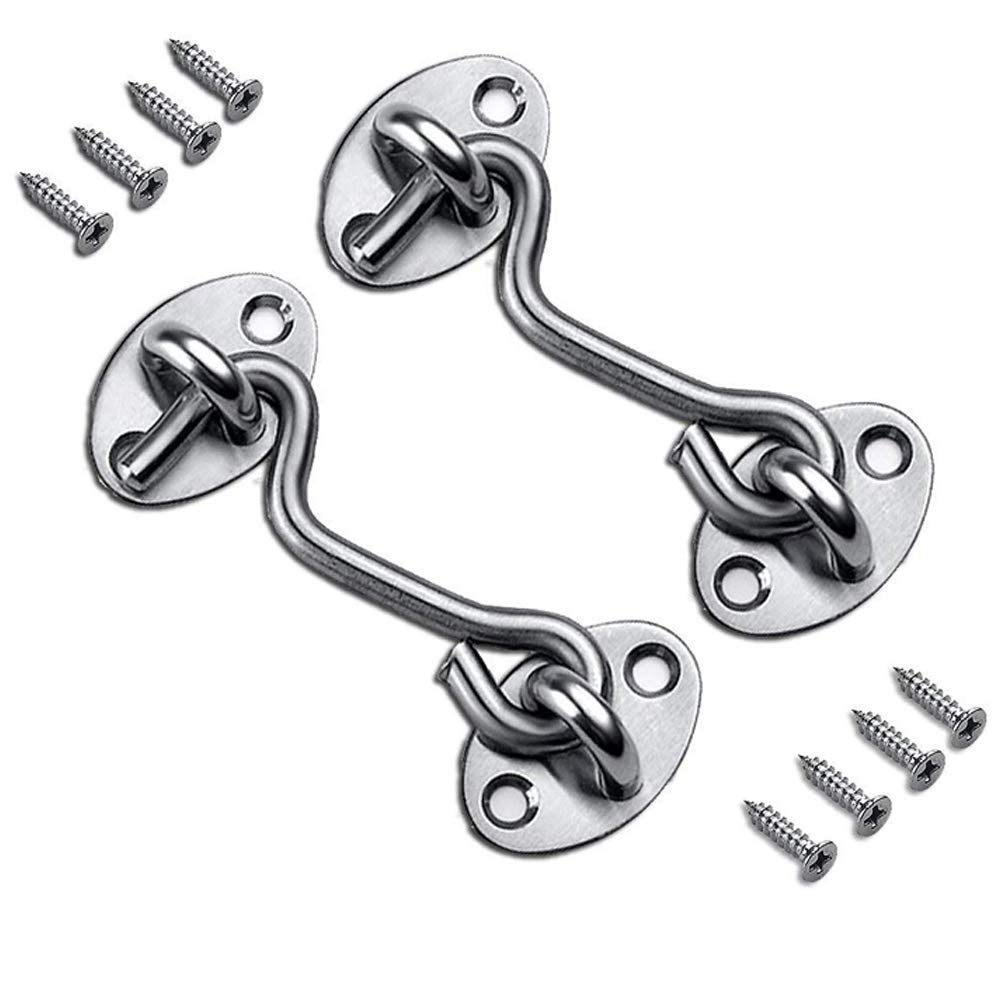 Cabin Hook Eye Latch For Doors Barn Door Lock Heavy Duty Solid Thicken