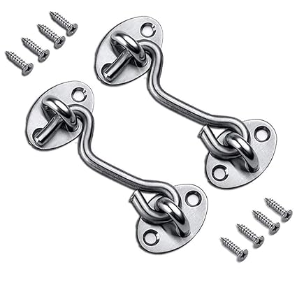 Amazon Com Cabin Hook Eye Latch For Doors Barn Door Lock Heavy
