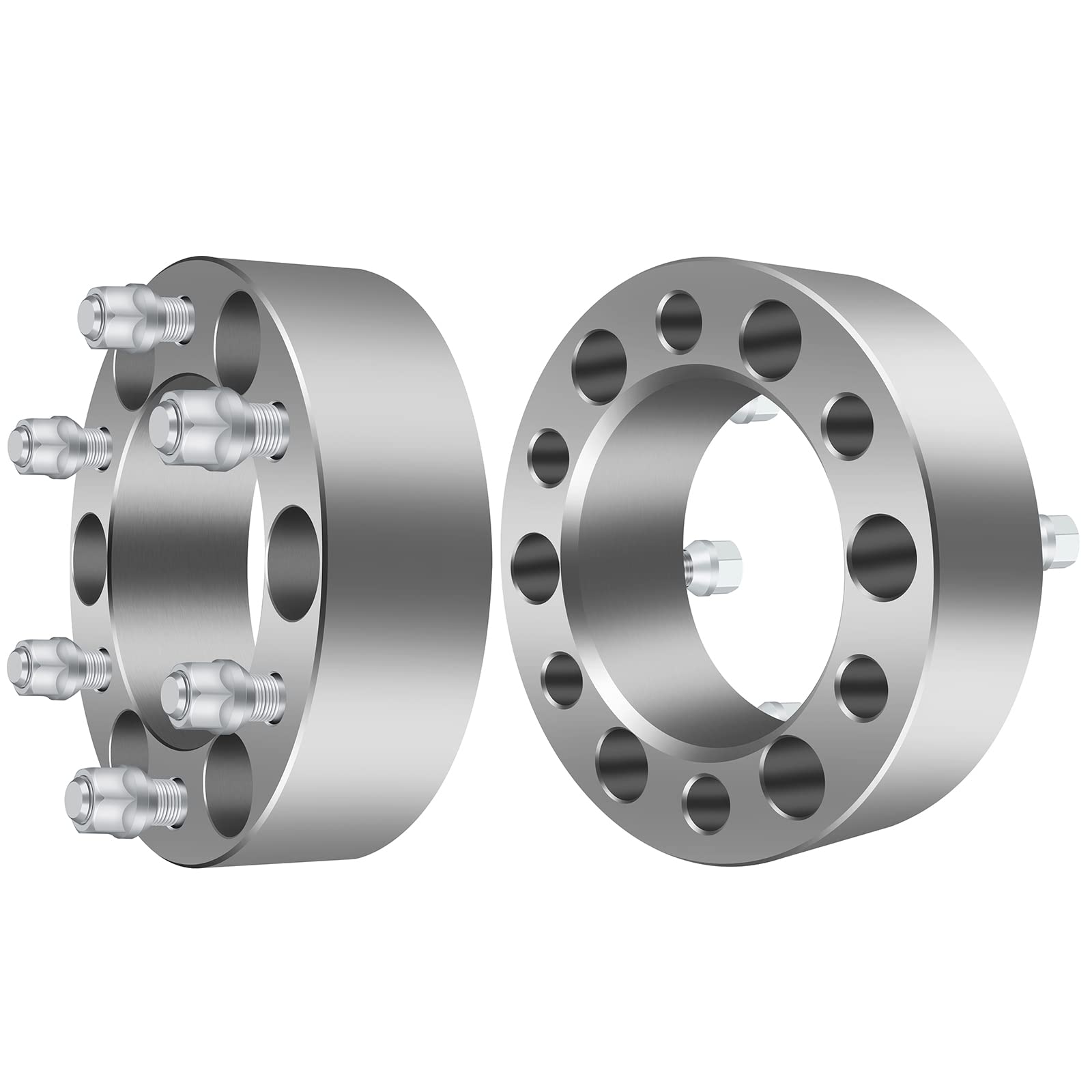Photo 1 of ECCPP 2 inch 6x5.5 to 6x5.5 Wheel Spacers 6x139.7 108mm hub 12x1.5 studs Fit for Toyota for Tundra 2000-2006| for Toyota for Tacoma 2016-2023 | for Chevrolet Colorado 2004-2014-2PCS