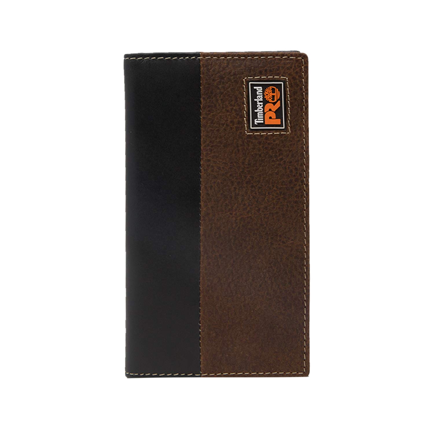 Timberland PRO Men's Leather Long Bifold Rodeo Wallet with RFID, teak