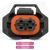 GROBARPART Compatible with Gm 213-4777 Engine Coolant Temperature Sensor Connector Wiring Harness Pigtail Plug Wire