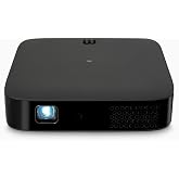 Miroir M200S Smart HD Portable Projector &ndash; Android TV Streaming, Auto Focus, Built-in Speakers, USB-C/HDMI, Wi-Fi/Bluetooth, Compact 100&rdquo; Display &ndash; Travel, Home &amp; Outdoor Use