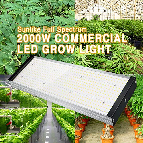SOLLA 2000W LED Grow Light for Indoor Plants Full Spectrum Grow Lights