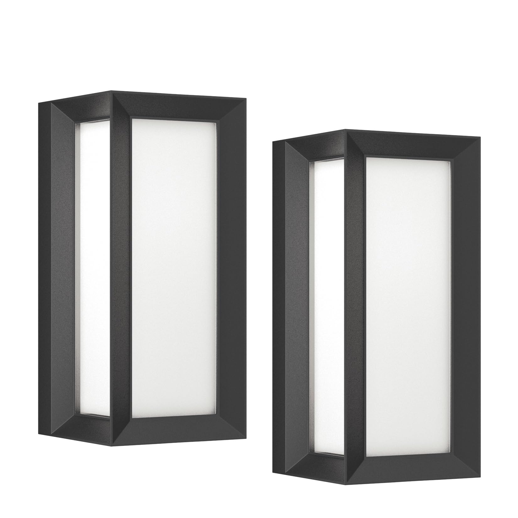Photo 1 of Tipace Modern Outdoor Porch Light - Black Exterior Waterproof Front Door Light for House, Patio, Garage, Backyard, Hallway (2 Pack)