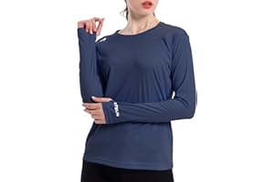 KPSUN Women's UPF 50+ UV Sun Protection Shirt Outdoor Performance Long Sleeve Rash Guard Shirts for Hiking,Swim,Fishing