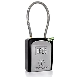Iron Lock® - Key Lock Box Portable with Removable