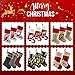 WEWILL 18’’ Cat Felt Christmas Stockings Paws Embroidered for Pets Kitty Red Xmas Stocking Gift Bag Cuff Lovely Home Holiday Decoration