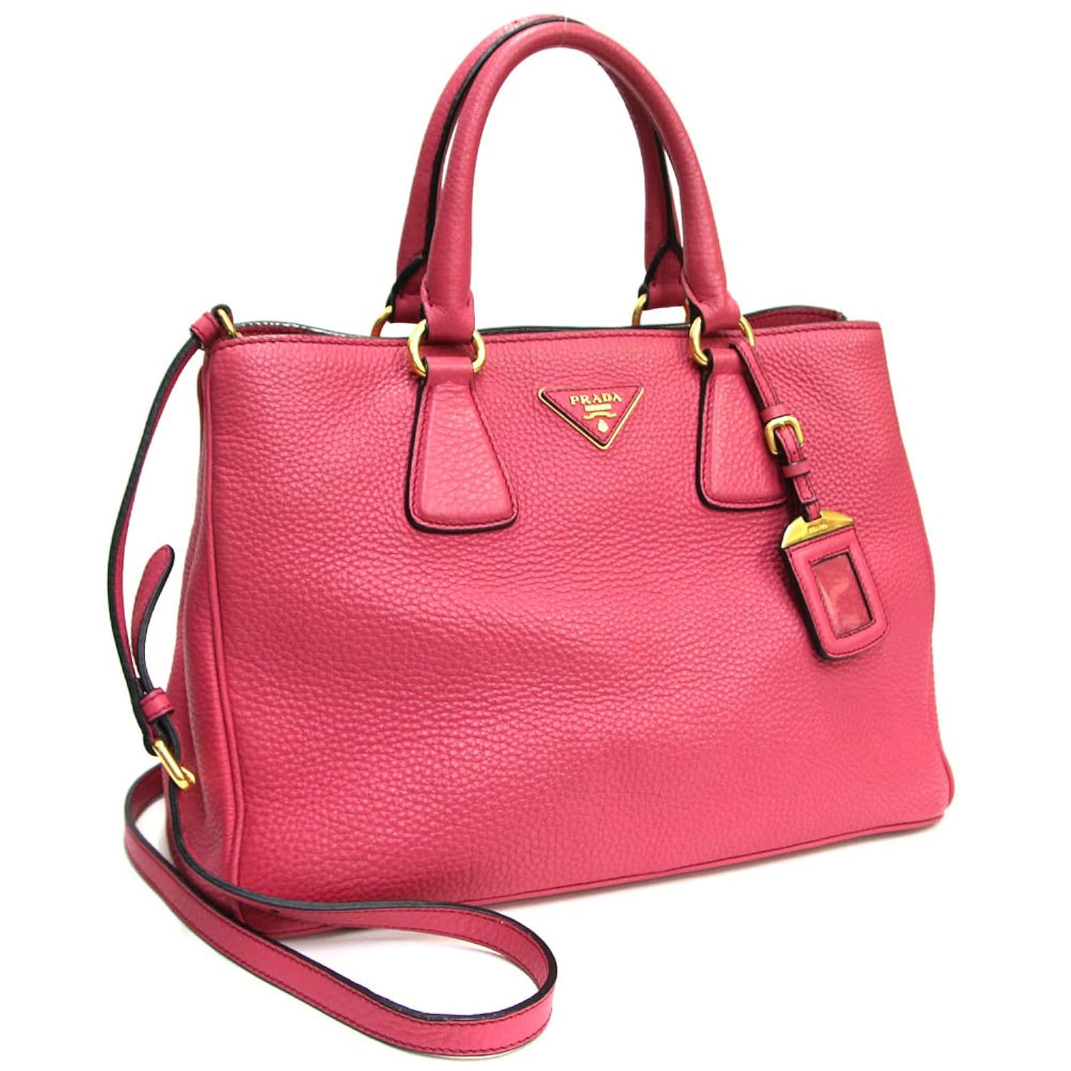 正規激安 Prada プラダ 2wayハンドバッグ Bn2579 ピンク レザー ショルダーストラップ付き 中古 レディース Prada ショルダーバック 母 妻 彼女 女性 レディース バッグ バック ブランドバッグ ブランドバック ハンドバック ショルダー かばん カバン 鞄 誕生日