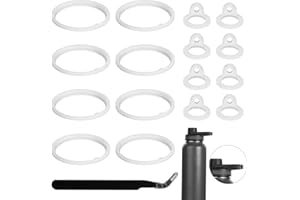 PEUTIER 17pcs Water Bottle Lid Replacement for Thermoflask 24/32/40/64oz, Water Bottle Gasket Replacement Accessories Part O Ring Silicone Seal Ring Compatible with Thermoflask Spout Lid
