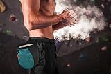 Rhino Valley Climbing Chalk Bag, No Leak Drawstring, Adjustable Belt, Carabiner view 7