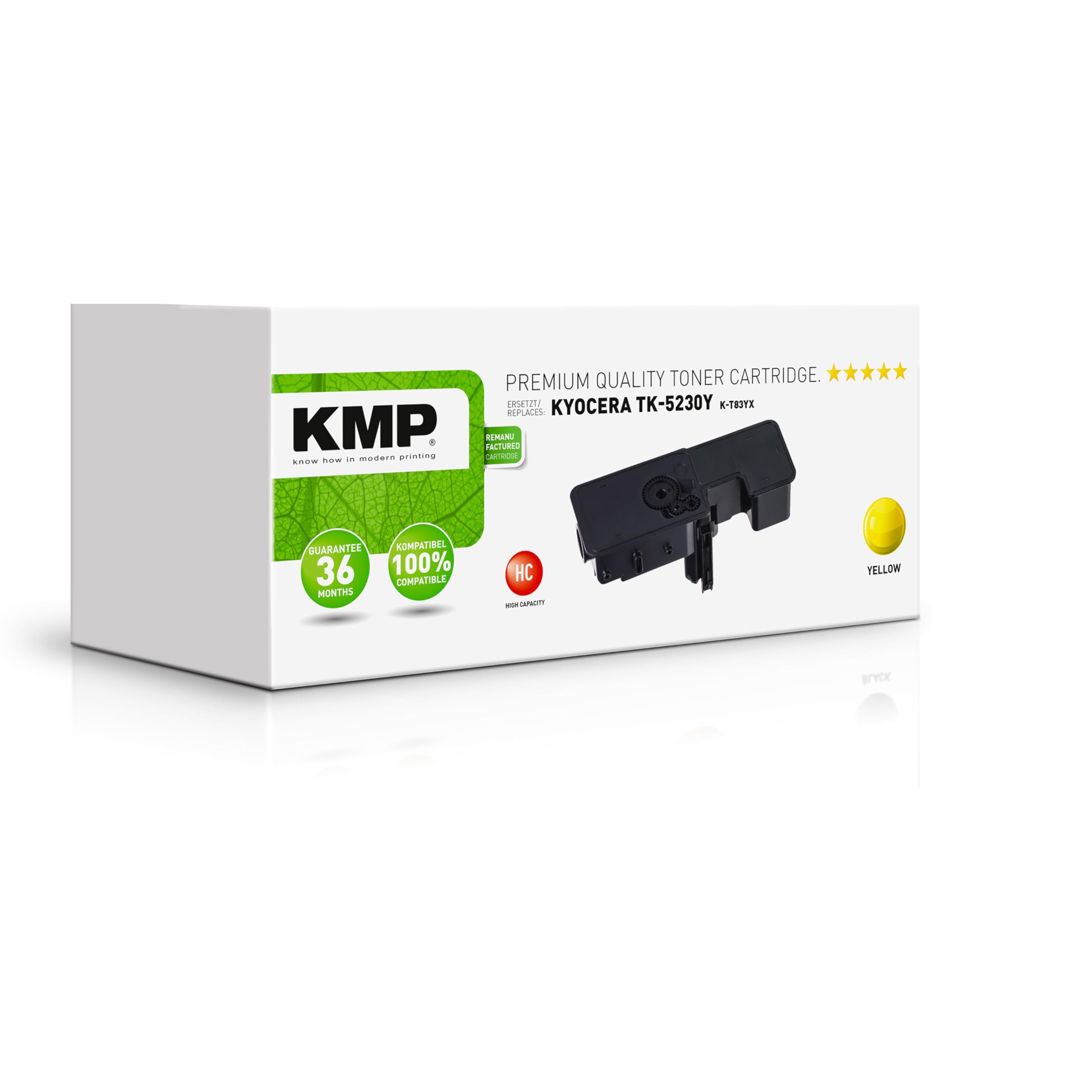 KMP Toner for TK5230Y Yellow for Kyocera Ecosys M5521 CDN, M5521 cdw and P5021 Series