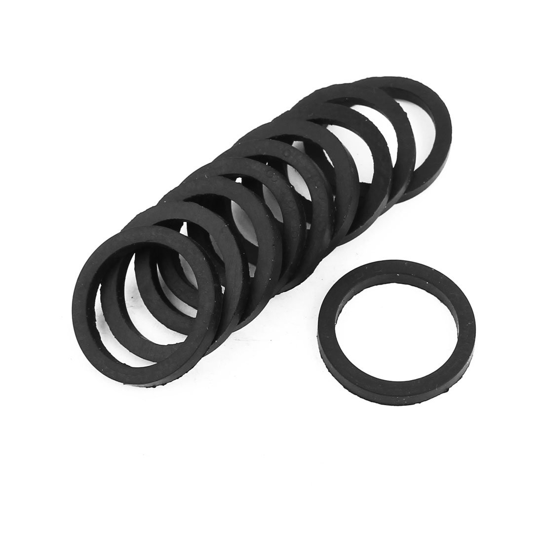 Sourcingmap 27mm OD O-Ring Hose Gasket Flat Rubber Washer Lot for Faucet Grommet 10pcs