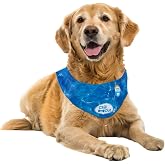 ALL FOR PAWS Dog Cooling Bandana, Cooling Bandanas for Extra Large Dogs, Dog Cooling Neck Wrap, Cooling Scarf for Dogs, Blue Ice Dog Neck Cooler for Summer (XL)