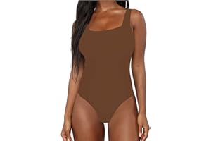 BelleLovin Women's Scoop Neck Bodysuits Sleeveless Tank Top Jumpsuits