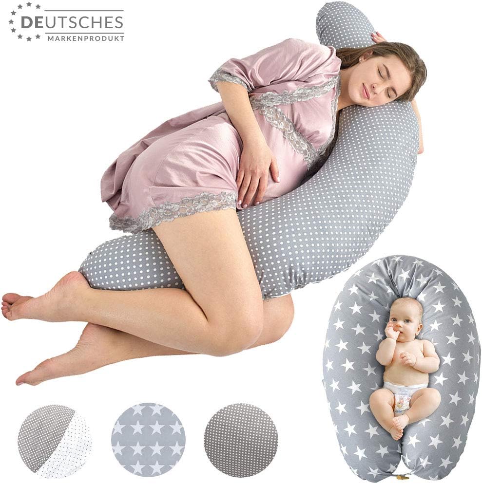 Sei Design Coussin Dallaitement Et De Grossesse Remplissage Hypoallergenique Taie 100 Coton Amovible Et Lavable Maternite Bebe Oreiller Xxl 190 X 30 Cm Allaitement Bebe Puericulture Ram Mount Co Uk