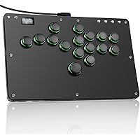Sehawei Arcade Stick R16 All-Button Arcade Controller 16Keys for PC/Ps3/Ps4/Switch/Steam,Fight Stick for Fighting Games with 