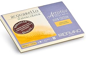 Fabriano Artistico Watercolor Block, 5 x 7, Extra White