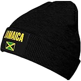 GDUUASB Cute Jamaica Flag Winter Beanie Hats for Men Women Slouchy Knit Hats Soft Warm Jamaican Knitted Cuffed Skull Cap